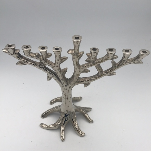 Sam Judaica Chanukah Menorah Candle Stand - Picture 2 of 6